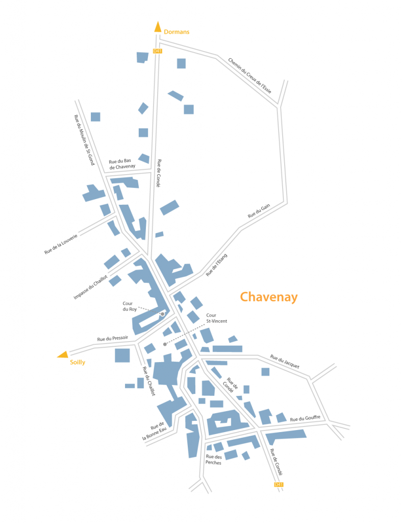 Plan Chavenay, hameau de Dormans