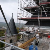 Le chantier de couverture du mémorial de Dormans est sur plusieurs niveaux